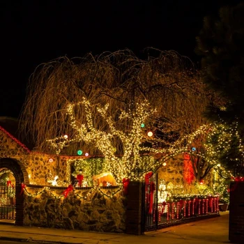 LED Eilutės Šviesos Lauko kalėdų led varveklis žibintai pasakų 10/20/30/50/100M LED Decoracion medžio šviesos šventė inddor šviesos