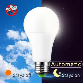 LED Jutiklis Lemputė Smart Lemputė E27 220V B22 110V Sutemų Iki Aušros Lemputės 2835 SMD Dieną Naktį LED Jutiklis Šviesos Lempos vidaus Apšvietimas