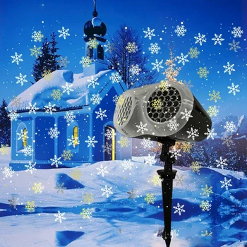 LED Kalėdų Snaigės Lazerinius Projektorius, Šviesos, Sniego Lauko Sodo Kraštovaizdžio Lempos