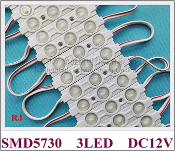 LED modulis klasikinio PVC injekcijos LED back light pasirašyti modulis DC12V SMD 5730 3 led 1.2 W IP65 70mm(L)*15mm(W)*7mm(H) aliuminio PCB