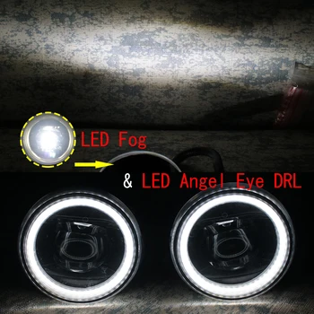 LED Rūko žibintų, Cut-Line Objektyvas Opel Corsa D OPC 2007-už Vauxhall VXR Led Angel Eye DRL Dienos Žibintus 2VNT Priekiniai