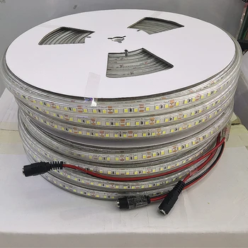 LED Šviesos Juostelės 24V IP67 atsparus Vandeniui 2835 LED Šviesos Virvė Juosta Naudoti 24V Maitinimo Adapteris Baltas šaltai Balta Šiltai Balta 1m 5m 10m, 20m 100