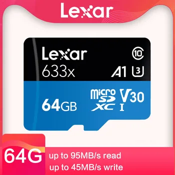Lexar Micro SD Kortele 512 GB Didelio Greičio Atminties Kortelę 32G 64g 128G 256g SDXC Class10 UHS-I U3 TF Flash Kortelės