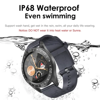 LIGE IP68 Vandeniui Sporto Smart Watch Vyrų kraujo spaudimas, širdies ritmo monitorius informacija priminimas miego stebėjimo smartwatch