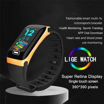 LIGE Smart Watch Vyrai Moterys smartwatch Vandeniui Sporto Smart Apyrankės, skirta 