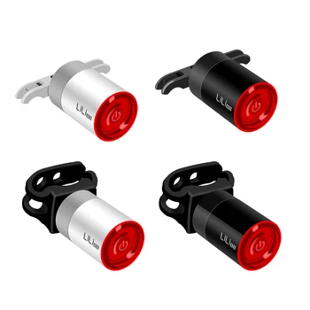 Lilioo Lanterna Traseira Dviratį Smart Dviračio Lemputė USB Auto Start/Stop Stabdžiai Jutikliai IPx6 Vandeniui LED Įkrovimo Bycicle Šviesos