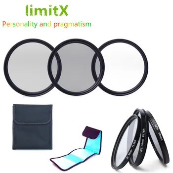 LimitX Priedai Pluoštas UV CPL ND4 Filtro ir 3 Pakuotės Filtro Atveju, Panasonic Lumix FZ80 FZ82 FZ83 FZ85 Skaitmeninis Fotoaparatas