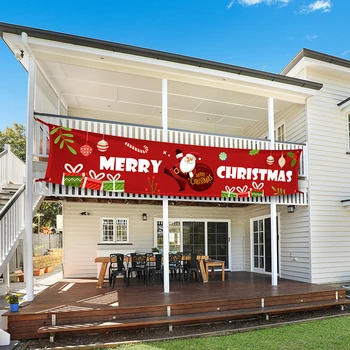 Linksmų Kalėdų Reklama neaustinių Banner Namų Dekoro Šalis Festivalis Reikmenys, Namų Lauko Parduotuvė Banner Vėliavos Traukiant