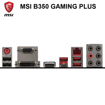 Lizdas AM4 MSI B350 ŽAIDIMŲ PLUS pagrindinė Plokštė DDR4 64GB AMD B350 AMD RYZEN M. 2 Originalus Stalinis B350-Plius Mainboard DDR4 SATA III