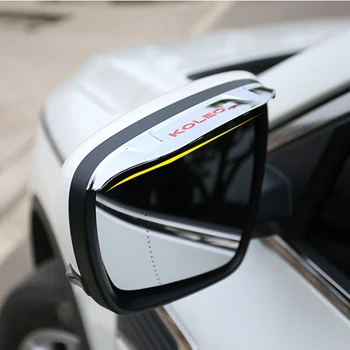 Lmsa Degančio Automobilio galinio vaizdo veidrodėliai ABS plastiko lietaus antakių du neprivaloma Renault Koleos 