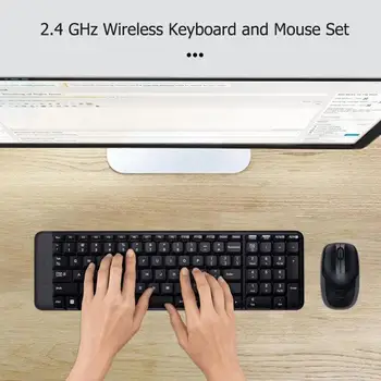 Logitech MK220 Žaidimų Klaviatūra, Pelė Combo 2.4 GH, Belaidę Klaviatūrą su USB Imtuvas Stalinis Kompiuteris Nešiojamas PC ir Smart TV