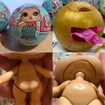 Lol Staigmena originalios lėlės kamuolys žaislų rinkinys Gražių Plaukų Lėlės Kartos 