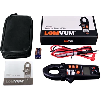 LOMVUM Smart Apkabos, Skaitiklis, Skaitmeninis Ne-Susisiekite su 6000 R600A AC DC Srovė Ūkio Rms NCV Multimetras Dažnio LED Žibintuvėlis