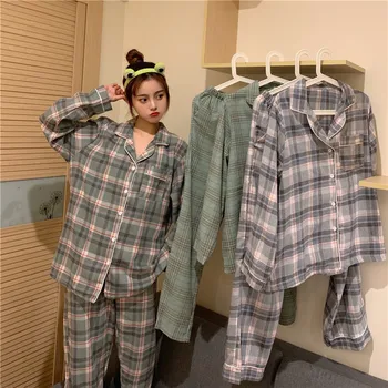 M-XXL moterims, vyrai, poros pižama nustatyti atsitiktinis palaidų namų drabužius ilgomis rankovėmis viršuje kelnės 2 dalių komplektas sleepwear namų kostiumas medvilnės Y242
