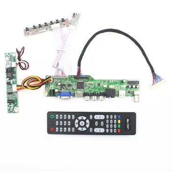 M6V5 LCD TV valdiklio plokštės parama, TV AV VGA Audio USB HDMI už 19.5 colių 1 440 X 900 lcd LM195WX1-SLC1 5v skystųjų kristalų ekranas, 