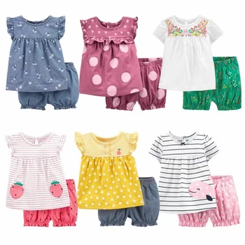 Mados 2020 Minibabies Vasaros trumpomis rankovėmis kūdikiui rinkiniai baby girl drabužiai , medvilnė mergaičių drabužių nustatyti Bamblys kūdikių drabužiai.