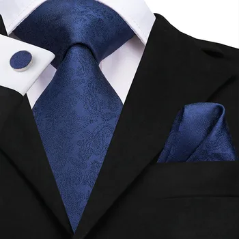 Mados Aukso Šilko Kaklaraištis Vyrams Dizaineris Žakardo Paisley Modelis Vyrų Kaklaraištis Oficialių Verslo Vestuves Hanky Cufflink NecktieSuit