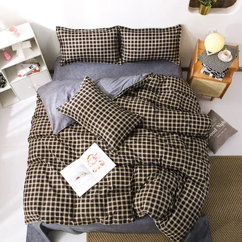 Mados Paprastas Stilius namuose, patalynės komplektai, patalynės antklode padengti plokščias lapas Patalynės Komplektas Žiemą Visą Karalius Vieno Karalienė,lova nustatyti 2020 m.