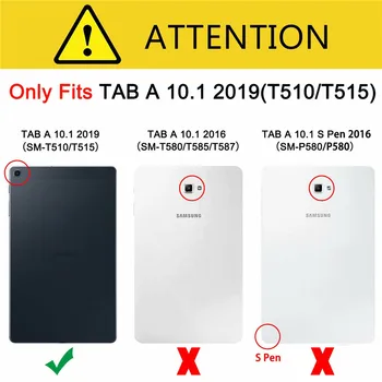Mados Spaudinius Ultra Plonas Plonas PU Odos Stand Case for Samsung Galaxy Tab 10.1