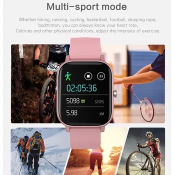MAFAM P8T Smart Watch Vyrų, Moterų Širdies ritmo Monitorius 1,4 colio HD Ekranas, Smart Apyrankė Su Kūno Temperatūra