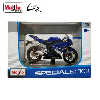 Maisto 1:18 YAMAHA YZF-R6 Mėlyna/balta Metalo Diecast Masto Modelio Motociklo Rinkinio Ekrane Rinkiniai Dovanų Žaislas