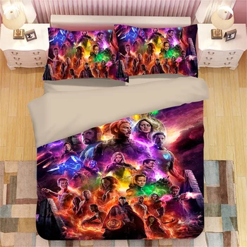 Marvel keršytojas patalynės komplektas vaikams lovos dekoro king size antklodė padengti karalienė lovatiesė 3/4pcs vaikų namų tekstilės skatinimo