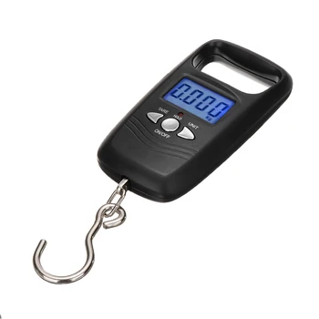 Masto Kablio Žuvies Svoris Mini Kabinti Masto Kišenėje Nešiojami 50kg LCD Skaitmeninis Kabinti Bagažo vienetą, kurio svoris Elektronų Balanso