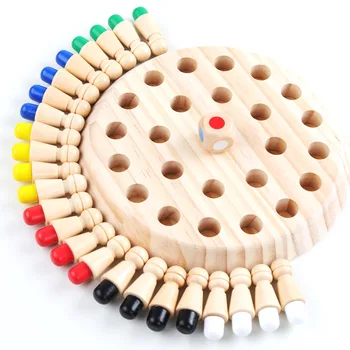 Medienos Montessori Atminties Rungtynės Stick Šachmatų Žaidimas Žaislai Vaikams Įdomus Bloko Veiklos Valdybos Anksti Švietimo Pažinimo Šeimos Žaisti Žaislas