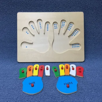 Mediniai Montessori Žaislai Matematikos Žaislai, Edukaciniai Žaislai Vaikams Montessori Medžiagų juguete Pirštų Suskaičiuoti Modelis Lenta Vaikams Žaislas