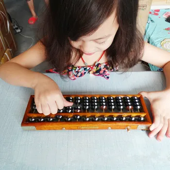 Medinis Rėmas Senovės Skaičiuoklė Abacus Soroban Plastiko Granulių Žaislas, Plėtoti vaiko Matematikos Abacus Žvalgybos