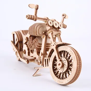 Medinė Dėlionė Modelio Rinkinys, Mechaninė pavarų Dėžė Surinkti Motociklą 