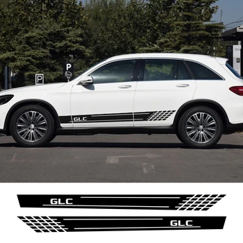 Mercedes Benz GLE Coupe C292 W166 W167 GLA GLC Automobilių Reikmenys 2vnt Automobilių Vinilo kinas Lipdukas Auto Pusėje Juostele Lipdukas 