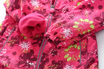 Mergaičių Švarkai Pavasarį, Rudenį, Vaikai Mergina Viršutiniai drabužiai Vandeniui Vėjo Hoodie Sporto Liemenės Vaikų Polar Fleece Šilti Paltai