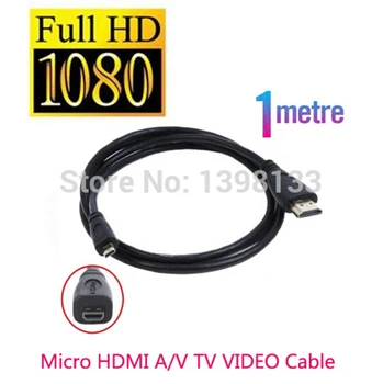 Micro Hdmi 1.0 m Laidas į TV HDTV Sony DSC WX220 TX30 WX350 a7RII a7R II RX100 IV RX10 Mark II