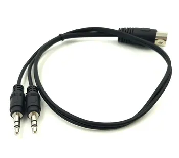 MIDI Y Splitter Cable, 50CM 5 Pin DIN Kištukas Vyrų Dual 3.5 MM TRS Išmanųjį telefoną AUX Stereo Ausinių Lizdas Adapterio Įvesties Kabelis 0,5 m