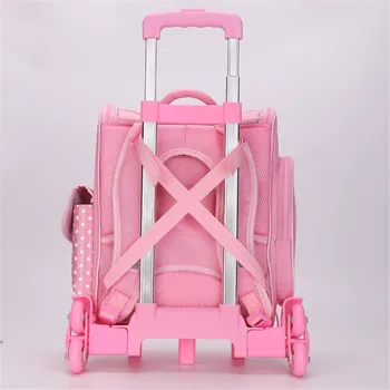 Mielas Aukštos Kokybės Princesė Mokyklos Bag Kuprinė Mergaitėms Vandeniui schoolbags vežimėlio kuprinės Klasės 1 - 3 mochila pieno stiklo