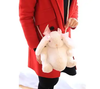 Mielas Pliušinis Triušis Pečių Maišą Japonijos Kawaii Katytė Animacinių Filmų Pearl Žaislas Mokyklos Maišą Dovanų Žaislų Už Mergaitę
