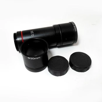 Mikroskopo vaizdo Kamera 0,5 x, C-Mount Objektyvas CCD CMOS vaizdo Kameros Skaitmeninės Okuliaro Adapteris su Montavimo Dydis 23.2 mm 30 mm 30.5 mm Žiedas