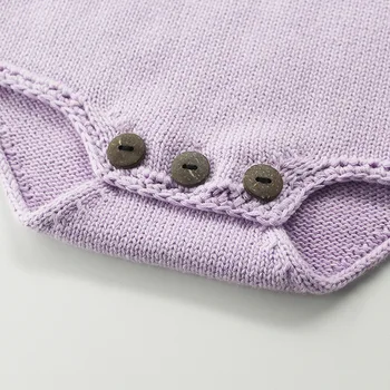 MILANCEL kūdikių bodysuit rankų darbo kūdikių mergaičių megzti drabužiai naujagimiui drabužių grynos medvilnės baby jumpsuit