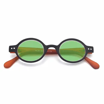 MINCL/2018 m. Derliaus maži, Apvalūs Akiniai nuo saulės Moterims FashionMen Saulės Akiniai UV400 raudonųjų lęšių akiniai nuo saulės su būda FML