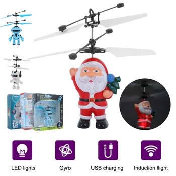 Mini RC Nepilotuojamų Sraigtasparnių Infraed Indukcijos USB įkrovimo Elektroninių Juokinga Pakabos Dron Orlaivių Quadcopter dron Vaikams, Žaislai
