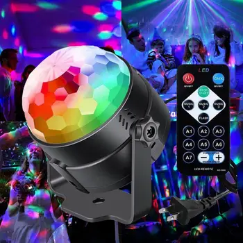 Mini RGB LED Kristalų Magija Kamuolys Etapo Poveikį, Apšvietimo Lempos Lemputė Šalies Disco Club DJ Šviesos Šou Lumiere Dropshipping