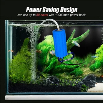 Mini USB Akvariumo Oro Siurblį Mini Tylus Kompresorius Vieną Dvigubo Lizdo Deguonies Siurbliai Akvariumuose Vandens Žuvų Bakas, Naujas