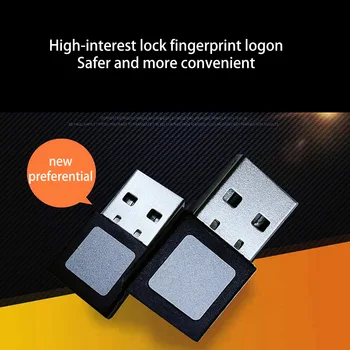 Mini USB pirštų Atspaudų Įėjimo Nešiojamąjį Kompiuterį Slaptažodį Identifikavimo Kompiuterio Atrakinimas Automatinis pirštų Atspaudų Įkrovos 2020 NAUJAS