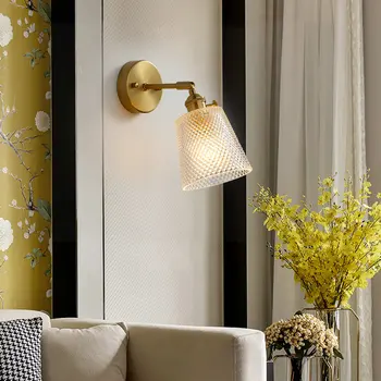 Minimalistinio Aukso E27 Led Vario Sienų apšvietimo su Stiklo lempų gaubtų už Laiptai, Miegamasis, Valgomasis, Kambarys Palėpėje Derliaus Patalpų, Namų Dekoro
