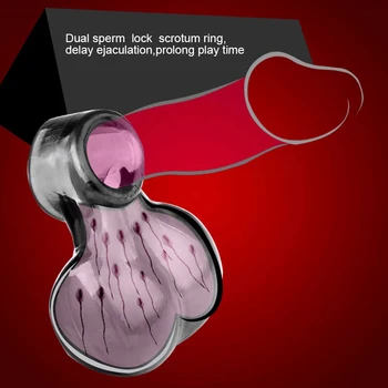 Minkštas Vyrų Scrotal Privalo Varpos Žiedai Kapšelį Privalomas Skaistybės Prietaiso Užrakto Spermos Gaidys Žiedas Sekso Žaislais Vyrams, Uždelsta Ejakuliacija