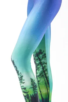 Miško Medžių Antblauzdžiai Moterų Antblauzdžiai Moterims Galaxy Legging Fitneso Salė Slim Fit Liesas Kelnės Elastinga