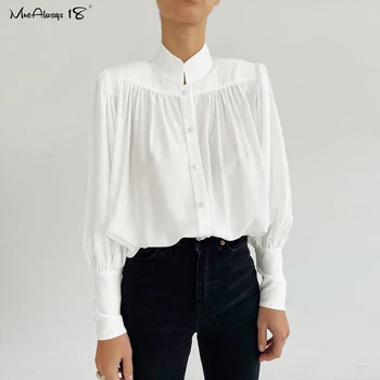 Mnealways18 Elegantiška Juoda Puoštas Shirt Ladies 