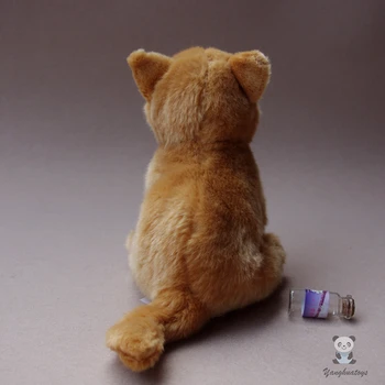 Modeliavimo Katė Pliušinis Vaikų Žaislas Iškamšos Lėlės, Žaislai, Dovanos Geros Kokybės Geltonos Katės