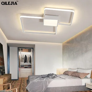 Modernios LED Lempos, Lubų Apšvietimas Aliuminio kambarį Miegamojo šviestuvas plafonnier Miegamojo Lubų Lempa Lampara de techo
